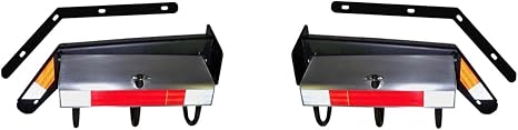 Snow Tire Chain Hanger Rack, Mud Flap Bracket for Semi Truck, Universal Mount, Lockable, Set of Left and Right