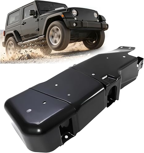 ECOTRIC Fuel Tank Skid Plate Compatible with 07-18 Jeep Wrangler JK 2-Door