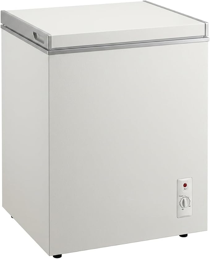 Chest Freezer 3.5 Cu Ft Compact Deep Freezer Garage Home White