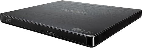 LG Electronics BP60NB10 Ultra Slim Portable UHD 4K/Blu-ray/DVD+/-RW Drive, USB 3.0 Compatible, PC Windows, Linux, Mac OS, with M-DISC Support, Noise Reduction, Black