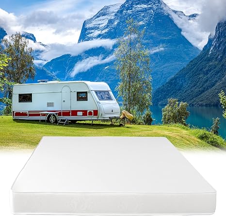 Short Queen Mattress for RV Camper, 8-Inch Memory Foam - CertiPUR-US Certified RV Mattress for a Comfortable Sleep - Open Cell Foam Trailer Bed Mattresses (60” x 75”)
