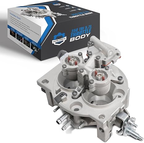 Complete TBI Throttle Body Assembly Replacement for 1993-1995 Chevy GMC C1500 K1500 C2500 K2500 Suburban Tahoe Yukon 5.7L 350 V8 | Direct-Fit OE# 17093030 with New Injectors, TPS & IAC
