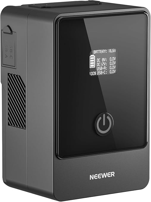 NEEWER V Mount Battery PS099F, PD100W 99Wh 6800mAh Mini V Lock Battery