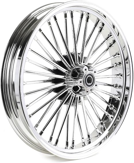 TOFR 21x3.5 Fat Spoke Chrome Front Wheel For Harley Touring Baggers 09-25