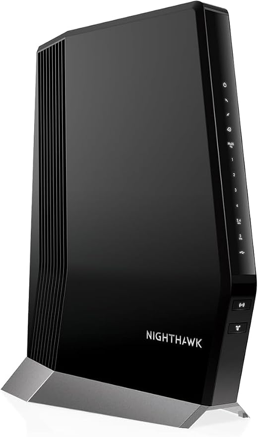 NETGEAR Nighthawk Cable Modem with Built-in WiFi 6 Router (CAX80) - Compatible with All Major Cable Providers | Cable Plans Up to 6Gbps | AX6000 WiFi 6 speed | DOCSIS 3.1 (Renewed)