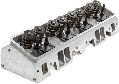 FLOTEK 101505 Cylinder Head, Assembled, 2.020/1.600 in Valves, 180 cc Intake, 64 cc Chamber, 1.460 in Springs, Angle Plug, Aluminum, Compatible with Small Block Chevy, Each