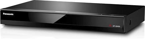 Panasonic UB420 Streaming 4K Blu Ray Player, Ultra HD Premium Video Playback with Hi-Res Audio, Voice Assist - DP-UB420-K Blu Ray DVD Player (Black)