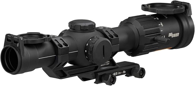 SIG SAUER Tango-MSR LPVO 1-6x24mm Waterproof Fogproof Hunting Riflescope | Second Focal Plane/SFP/F2, Includes Alpha-MSR 1-Piece Aluminum Cantilever Mount & Flip-Back Lens Covers