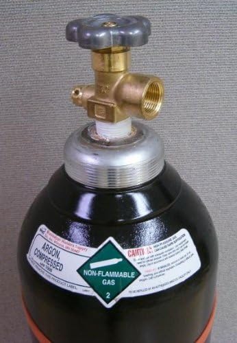 125 cu/ft Argon Tank Welding Gas Cylinder CGA 580 - FULL 100% Argon
