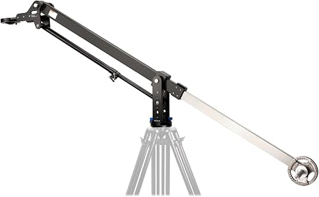 Proaim 7' Wave-2 Jib Crane for Camera, Gimbals & Pan Tilt Heads. for 75mm/100mm Fluid Heads. Payload up to 25kg / 55lb. Telescopic Design. 360° Panning Range (P-WV-2)