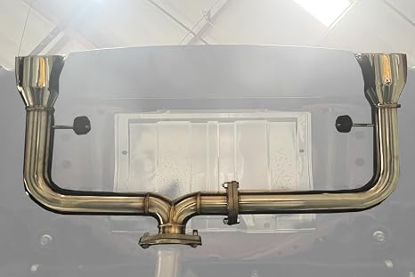 For 2022-Present Toyota GR86 Subaru BRZ Muffler Delete T-304 Stainless Steel Muffler Delete Axle Back Double Wall Dual Tips Exhaust Kit