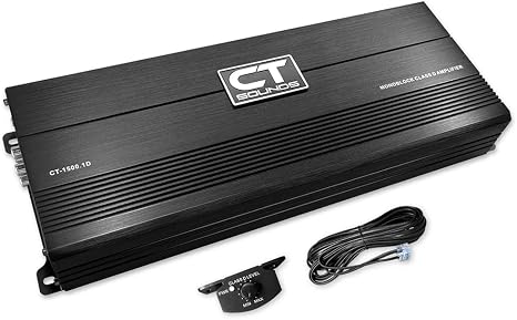 CT Sounds CT-1500.1D Compact Class D Car Audio Monoblock Amplifier, 1500 Watts RMS