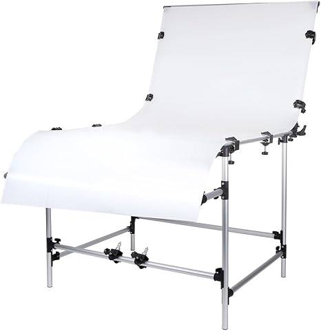 Andoer 100 x 200cm Photo Studio Photography Shooting Table for Still Life Product Shooting Aluminum Alloy Frame