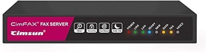 CimFAX A5 Paperless Fax Machine - Send from PC/Mobile Phone via Line 24/7 | Anytime Anywhere - Remote Server for 5 Users With Fax2email