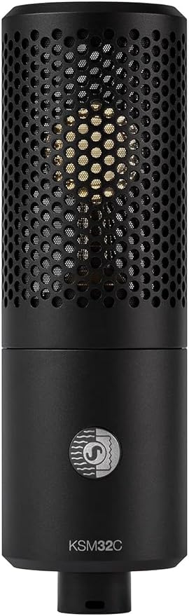 Shure KSM32C Studio Kit Cardioid Condenser Microphone - Precision ¾” Capsule, Low-Frequency Excellence, Ultra-Low Self-Noise, Off-Axis Rejection