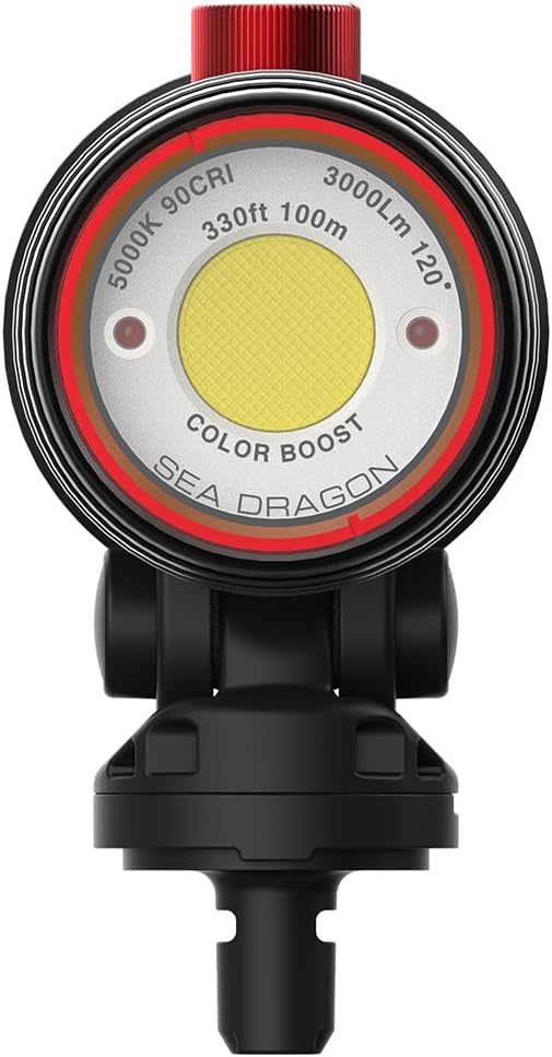 Sealife SL6811 Sea Dragon 3000 Color Boost COB LED Photo-Video Light Head for Underwater Photography & Video