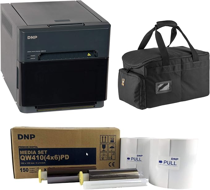 DNP QW410 4.5" Dye Sublimation Printer, 300x300 dpi, 190 4x6 Pri