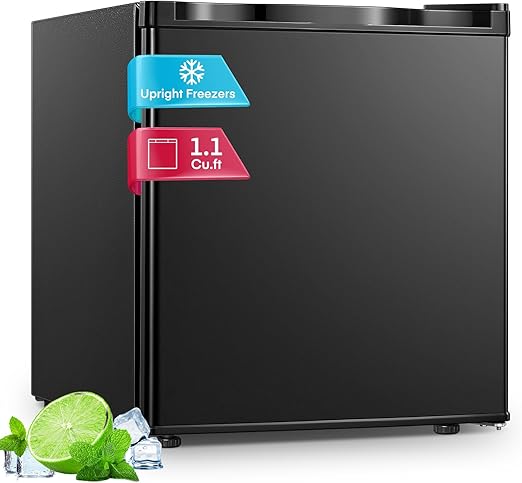 FOHERE 1.1 Cu.Ft Min Freezer Countertop for Office,Dorm,Apartment or RV