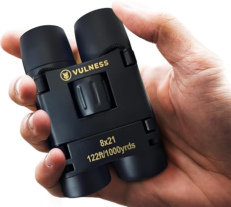 Binoculars for Adults, Small Mini Travel Essentials, 8X21, Black | Compact Binoculars for Camping, Cruise Ship, Hiking Gear, Bird Watching, Norwegian, Alaska, Costa Rica, Must Haves, Gifts