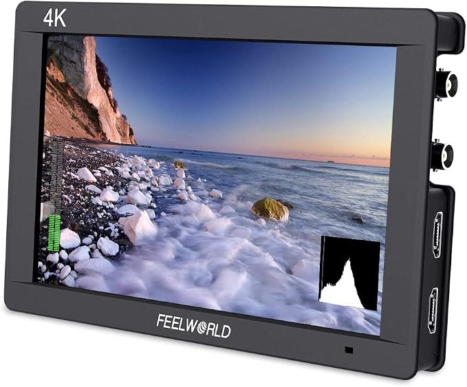 FEELWORLD FW703 7 Inch 450nit FHD 3G SDI Field DSLR Camera Monitor | ﻿4K HDMI Input Output, 3D LUT, Waveform Histogram Focus Assist, for Cinematic Videographer Filmmaker Video Shooting