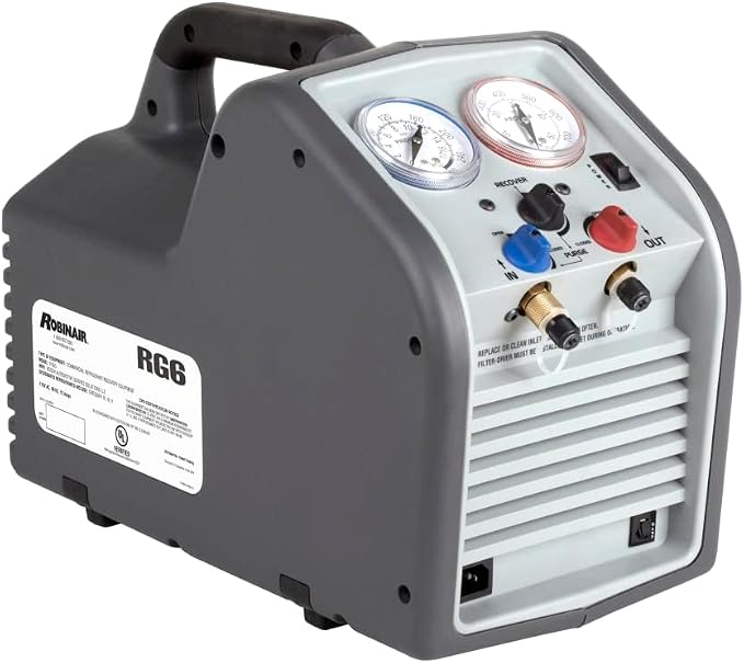 Robinair RG6 Portable Liquid and Vapor Refrigerant Recovery Machine