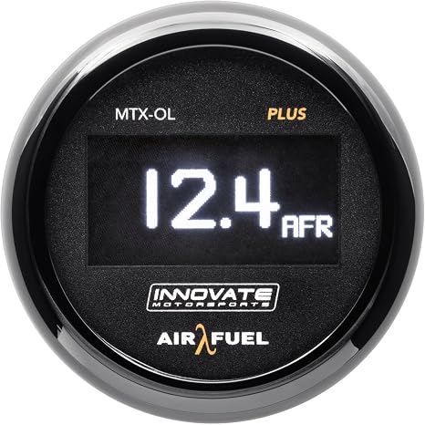 Innovate Motorsports (39350) Innovate MTX-OL PLUS Wideband Digital Air/Fuel Ratio OLED Gauge Kit 8ft w/O2 Sensor