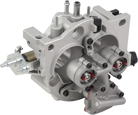 17093030 Throttle Body Assembly with 2Fuel Injectors Compatible with GMC Chevrolet 5.7L Engine V8 1993 1994 1995 RP TBI,for C1500 C2500 K1500 K2500 Suburban Yukon Blazer Tahoe Replace 5235206,17093033