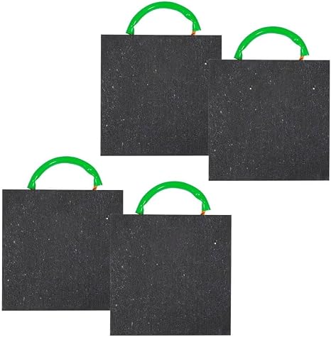 Mytee Products 1.5" Thick Medium Outrigger Pads 18" x 18" for Bucket Truck, Crane, RVs, Wrecker, Tow Truck, Service Truck - Non Slip Scratch Resistant Black Jack Landing Pads (4 Pack)