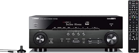 YAMAHA TSR-7850R 7.2CH Dolby Atmos DTS Wi-Fi BT 4K Receiver, Black (Renewed)
