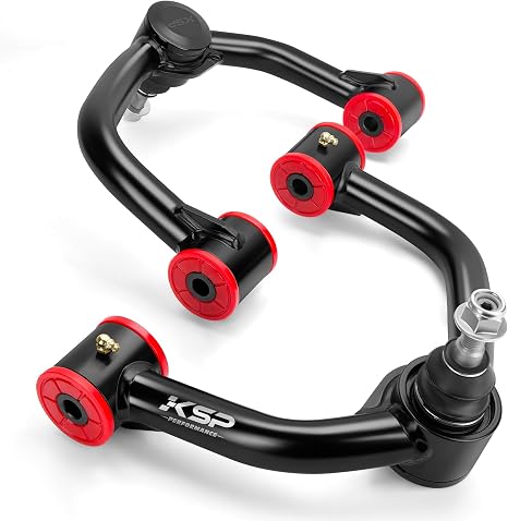 KSP 2-4inch Upper Control Arms Compatible with F-150, Suspension Kits Tubular Black Arms Alignment Lift 2 to 4” for 2004-2020 F150, Replacement Factory/Stock Suspension Arms, 2nd Generation