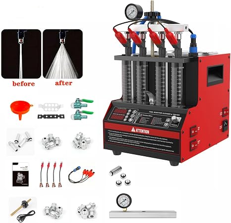 CT160 Fuel Injector Cleaner Machine, Ultrasonic, 4-Injector Tester