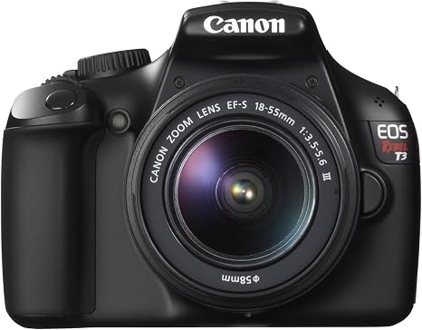 Canon EOS Rebel T3 Digital SLR Camera 12.2 MP Lens Kit (Renewed) | EF-S 18-55mm f 3.5-5.6 III