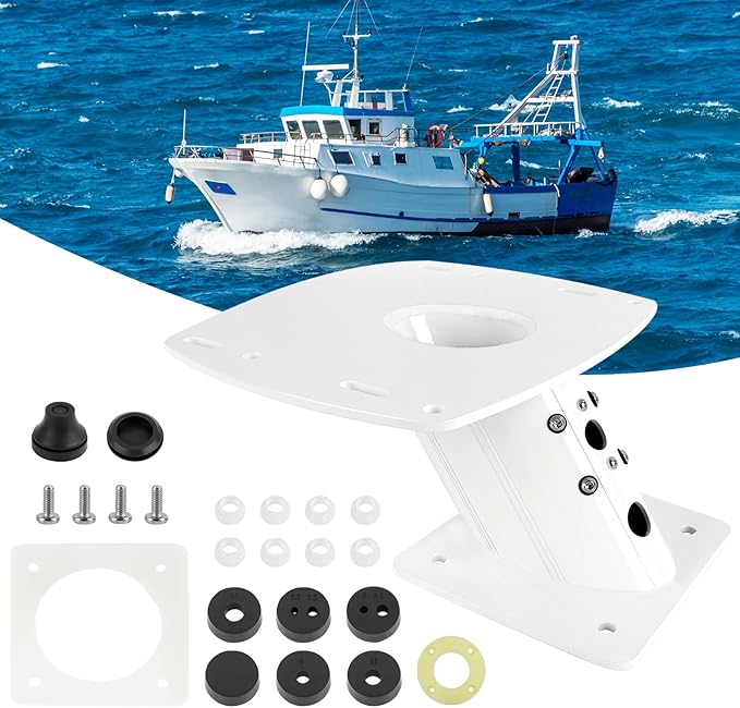 Forward Leaning Radar Mount APT-F-150-01 6" Compatible with Garmin Simrad B&G Raymarine Radomes