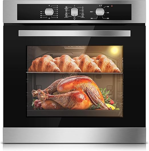 24 Inch Single Wall Oven 2.8 Cu.Ft 3220W Electric