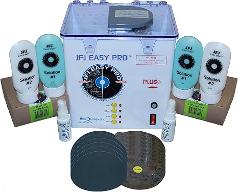 JFJ Easy Pro Universal CD/DVD Blu-Ray Repair Machine 110V with Extra Supply Kit (Up to 250 Repairs)