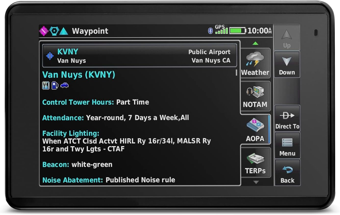 Garmin aera660 Touchscreen Aviation GPS Portable