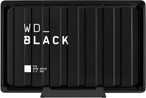 WD_Black 8TB D10 Game Drive, Portable External Hard Drive HDD Compatible with Playstation, Xbox, PC, & Mac - WDBA3P0080HBK-NESN (Renewed)