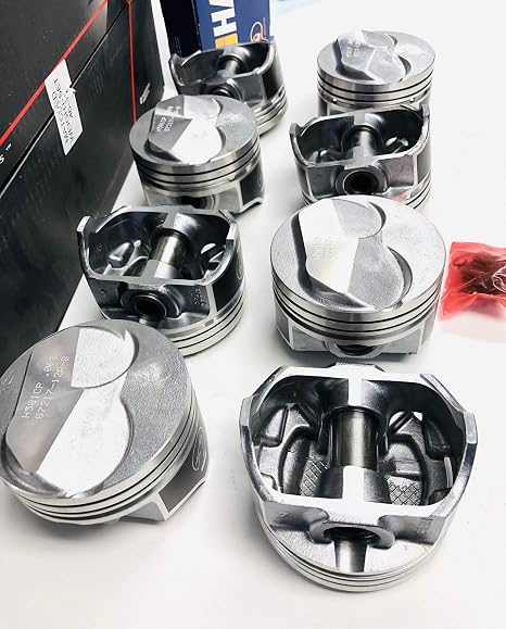 Set of (8) +.060 over size Chevy 7.4L 454 Hypereutectic Coated Skirt .340" Dome Pistons