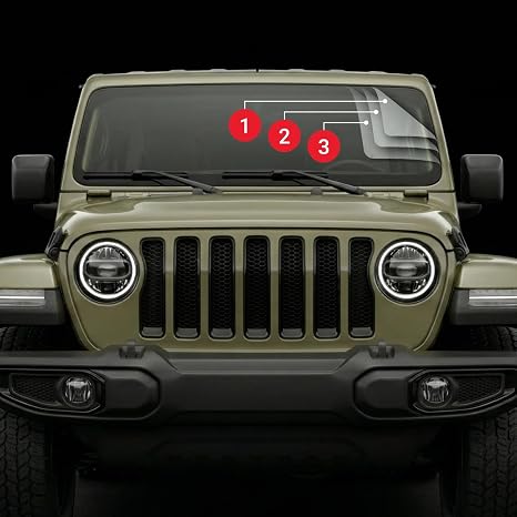 Windshield Protection Kit for Jeep Wrangler 2018-Present
