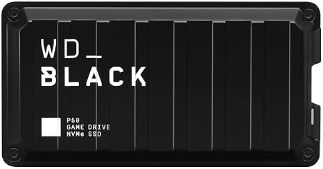 Western Digital 4TB P50 Game Drive SSD - Portable External Solid State Drive SSD, Compatible with Playstation, Xbox, PC, & Mac, Up to 2,000 MB/s - WDBA3S0040BBK-WESN