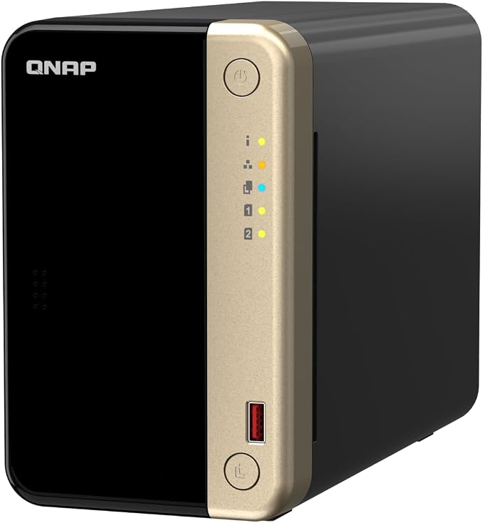 QNAP TS-264-8G-US 2 Bay Desktop NAS | Intel Quad-core CPU burst up to 2.9 GHz with 8GB RAM
