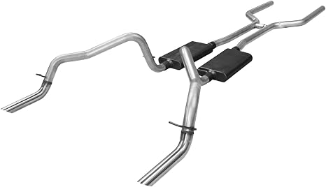 Flowmaster 17149 American Thunder Crossmember-Back 2.5 Inch Aluminized Steel Exhaust Kit Compatible with 1970-1974 Chevy Camaro and Pontiac Firebird with V8 engine