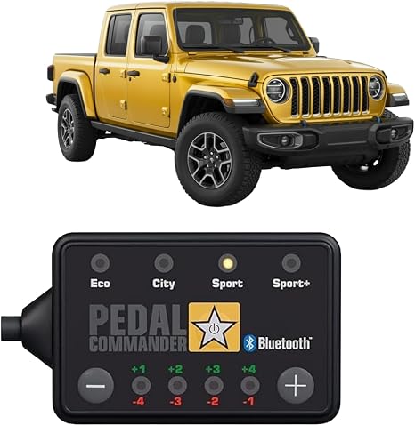 PEDAL COMMANDER Throttle Response Controller Compatible with Jeep Gladiator JT 2020-2026 - Plug-and-Play, 4 Driving Modes, App Control, Throttle Controller Performance, Gladiator JT Truck Accessories