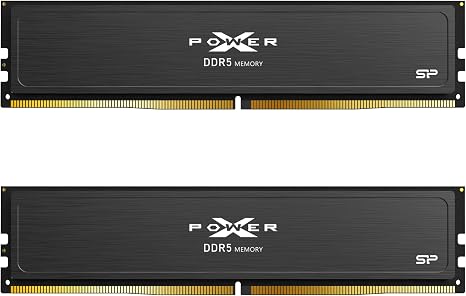 Silicon Power Value Gaming DDR5 32GB (2x16GB) 6000MT/s (PC5-48000) 288-pin CL30 1.35V UDIMM Desktop RAM Computer Memory SP032GXLWU60AFDJ