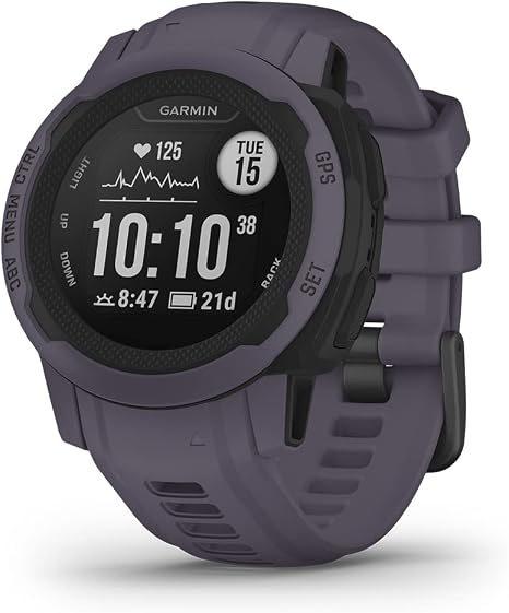 Garmin Instinct 2S, Smaller-Sized GPS Outdoor Watch, Multi-GNSS Support, Tracback Routing, Deep Orchid (Renewed), 40 MM