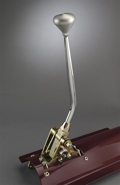 Lokar FMS64L80BL Floor Mount Shifter Kit with 16" Lever and Lokar Knob for GM 4L80E Transmission, Multicolor