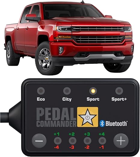 PEDAL COMMANDER for Chevrolet Silverado 2007-2018 1500 Throttle Response Controller - Anti-Theft, Wireless App Control, 36 Settings 4 Modes, Plug-and-Play - Truck Performance Upgrade