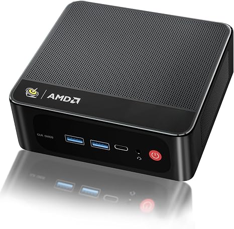 Beelink SER5 Mini PC,AMD Ryzen 5 5500U(6C/12T,up to 4.0 GHz),Mini Computer 16GB DDR4 RAM 480GB M.2 2280 SSD Graphics 7core 1800MHz,Support 4K Triple Display/HDMI+DP+Type-C/Wifi6/BT5.4