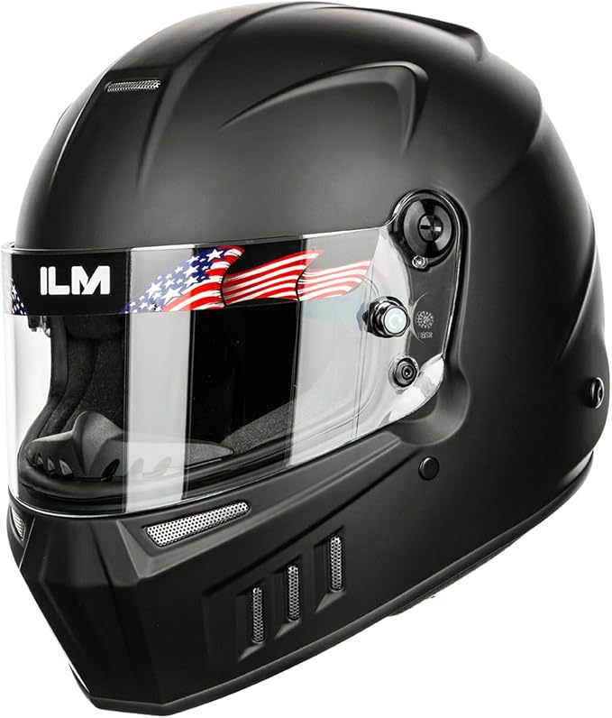 ILM Snell SA2025 Full Face Auto Racing Helmets Lightweight Fiberglass for Adult Men and Women Model 890