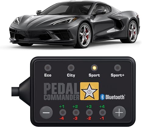 PEDAL COMMANDER for Chevrolet Corvette C8 2020-2026 Throttle Response Controller - Plug-and-Play, 4 Modes & App Control, Throttle Controller Upgrades, Corvette Accessories